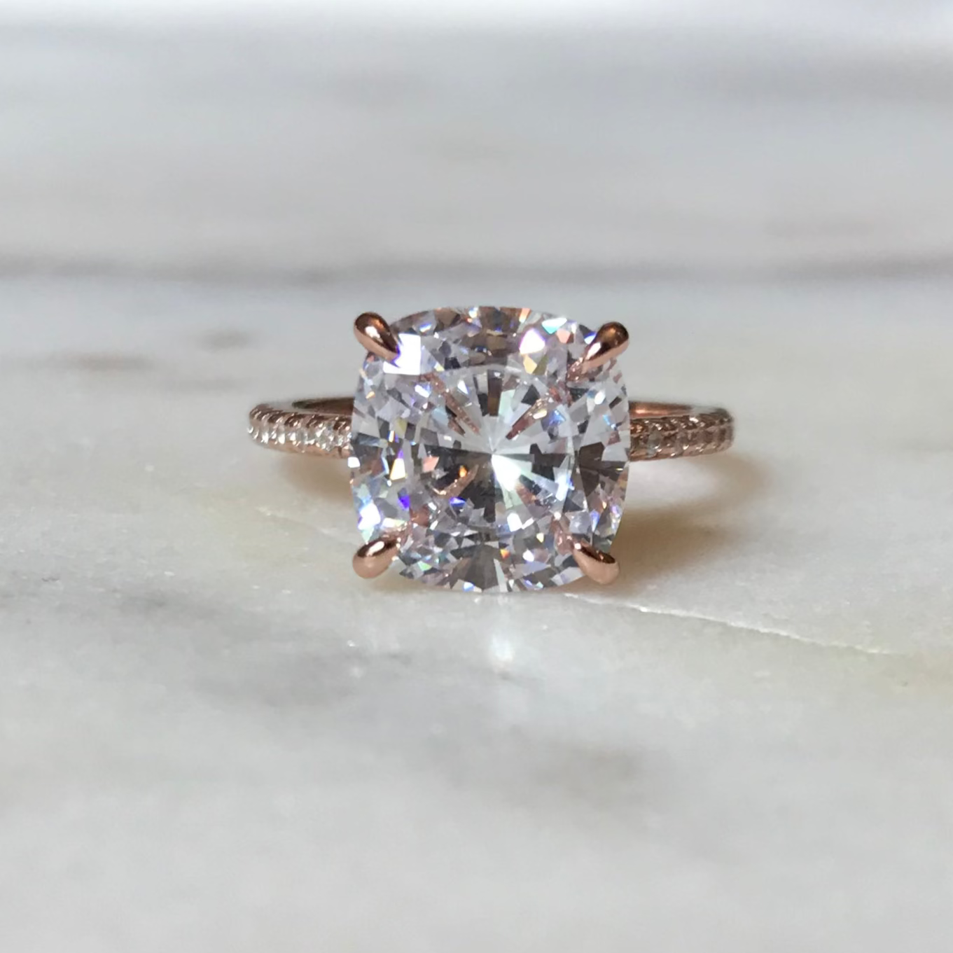 Pieza Única! Anillo Amelie Rose Gold T=5