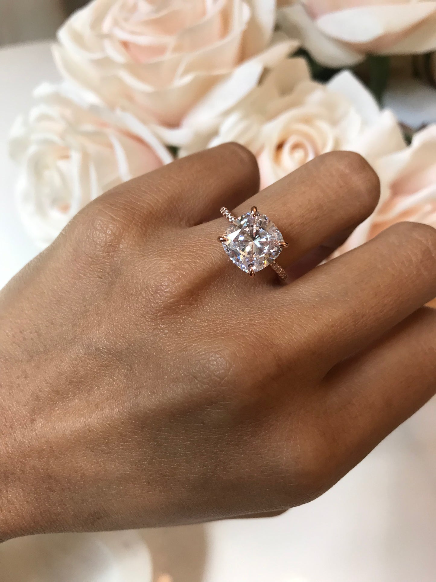 Pieza Única! Anillo Amelie Rose Gold T=5