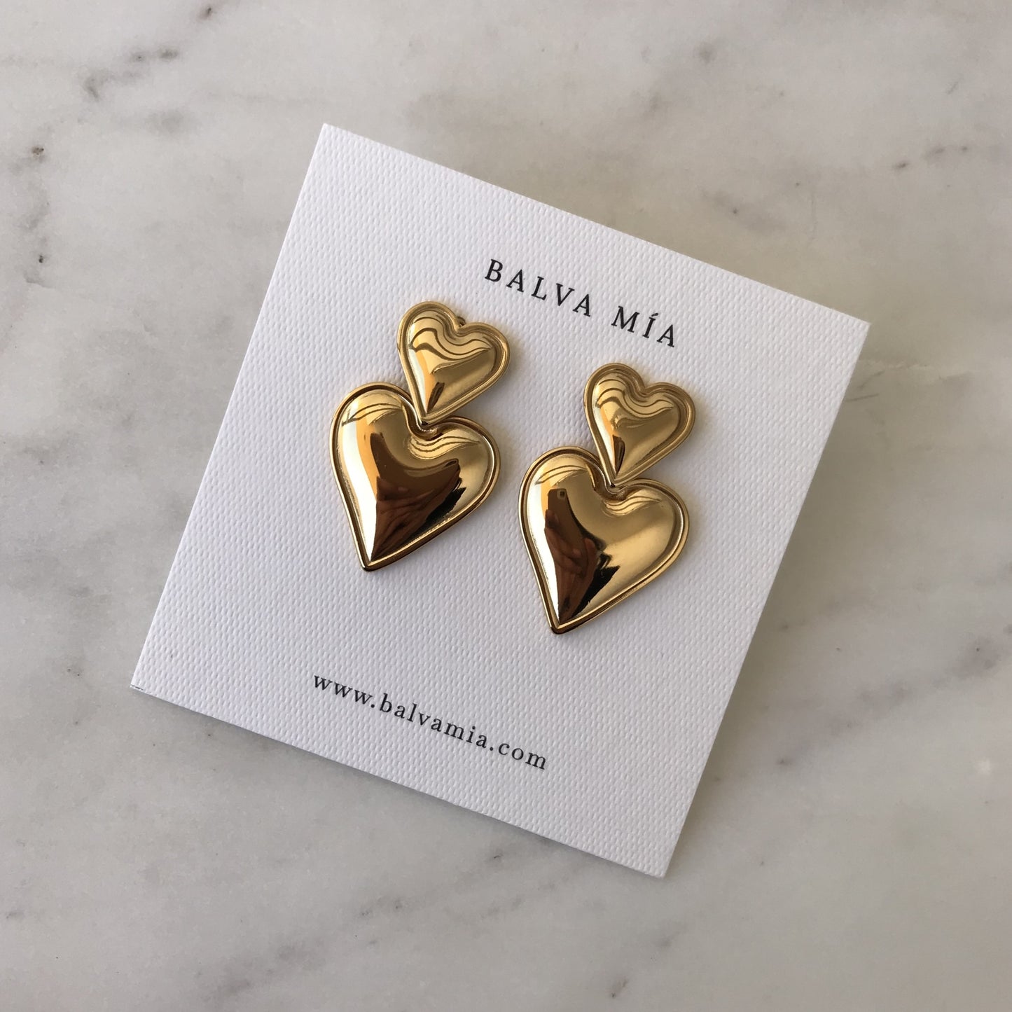 SS Aretes Queen of Hearts Gold