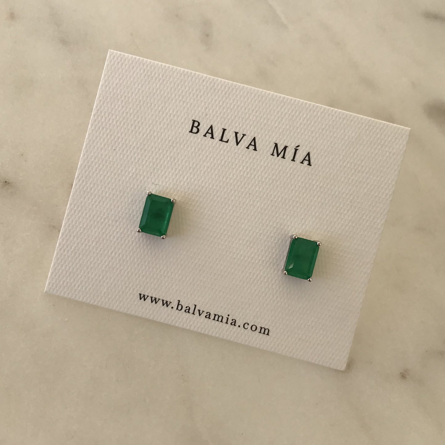 Aretes Mini Turmalina Verde