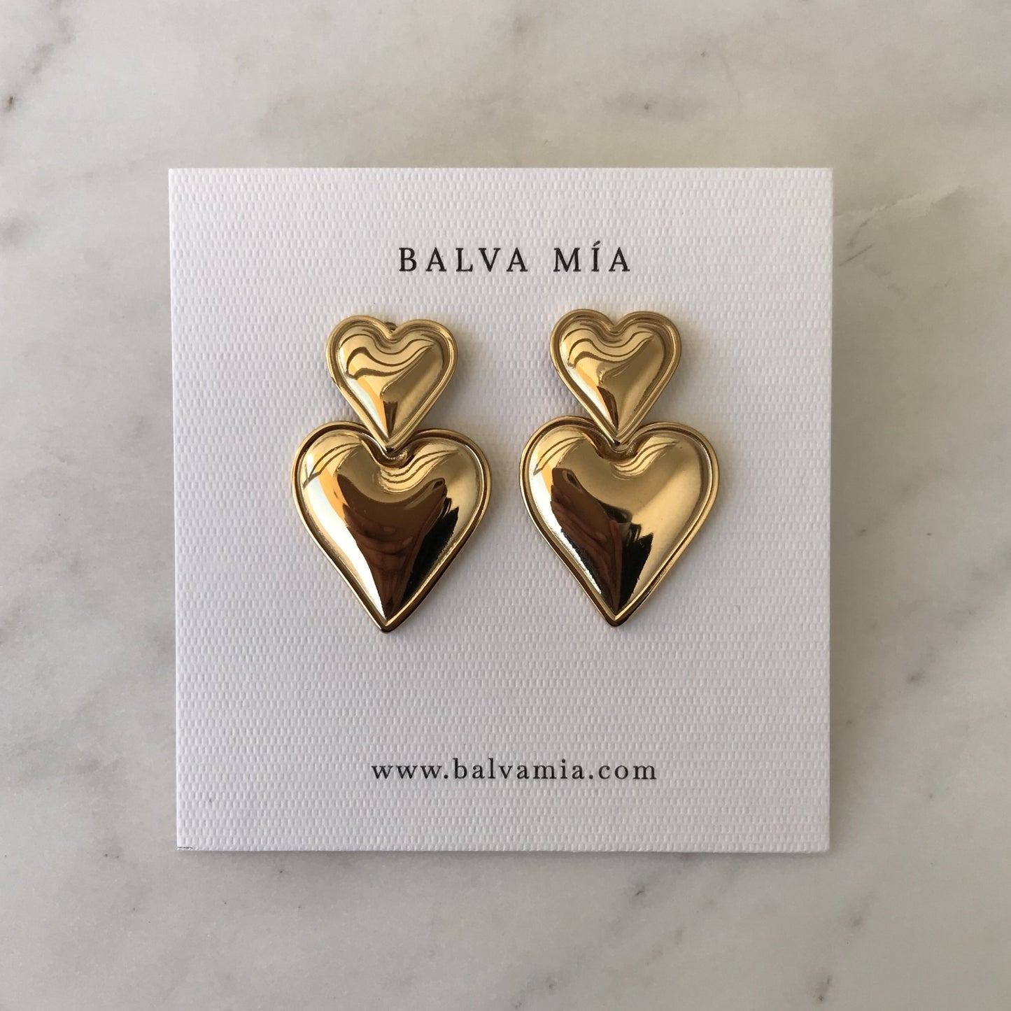 SS Aretes Queen of Hearts Gold