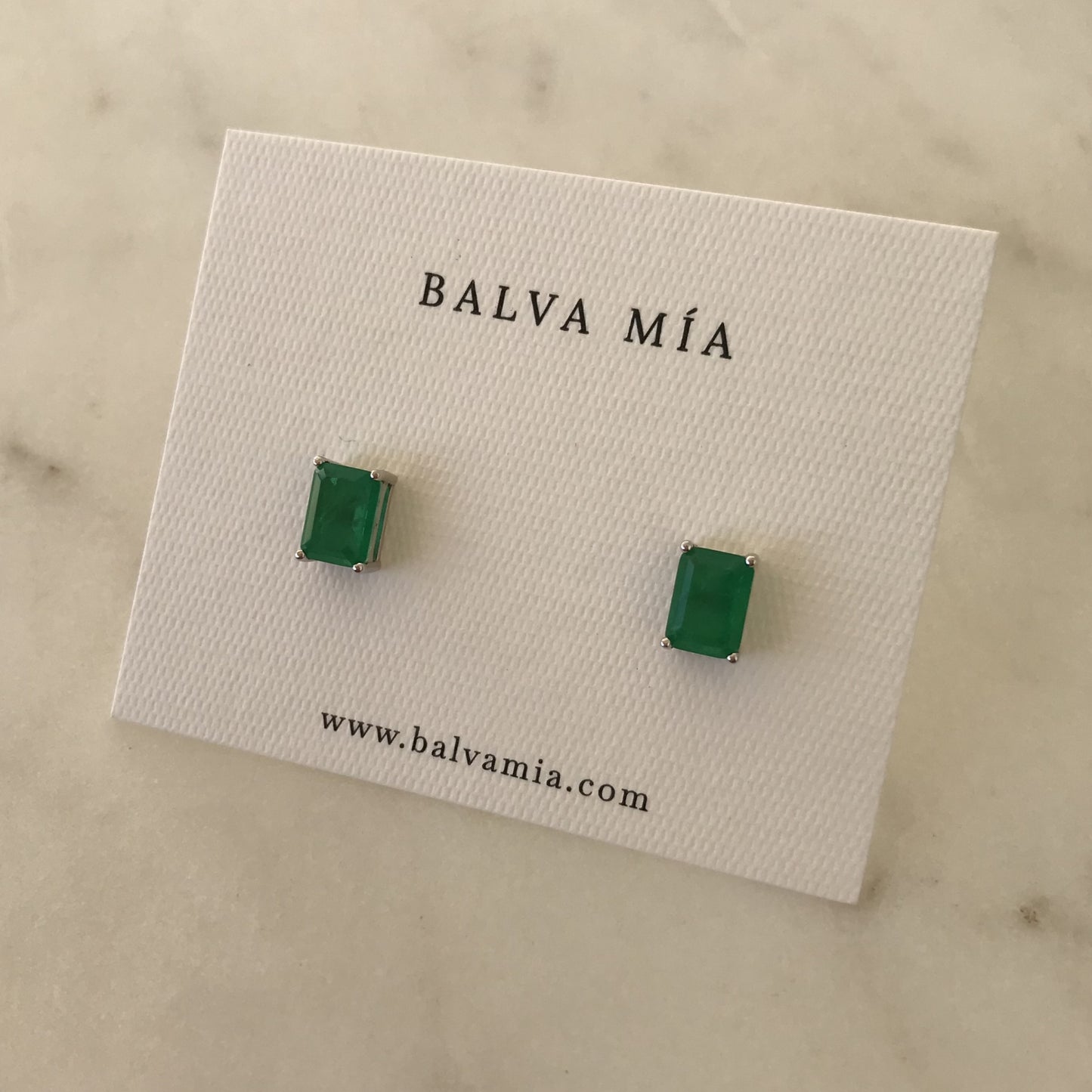 Aretes Mini Turmalina Verde