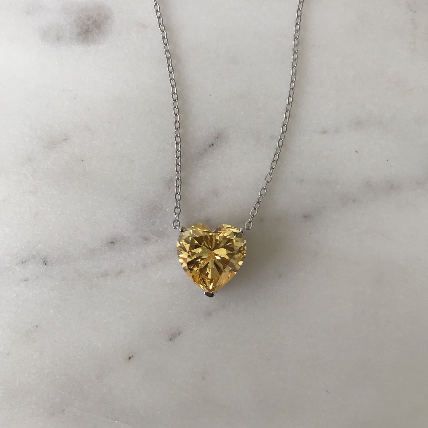 Collar Love Yellow Heart