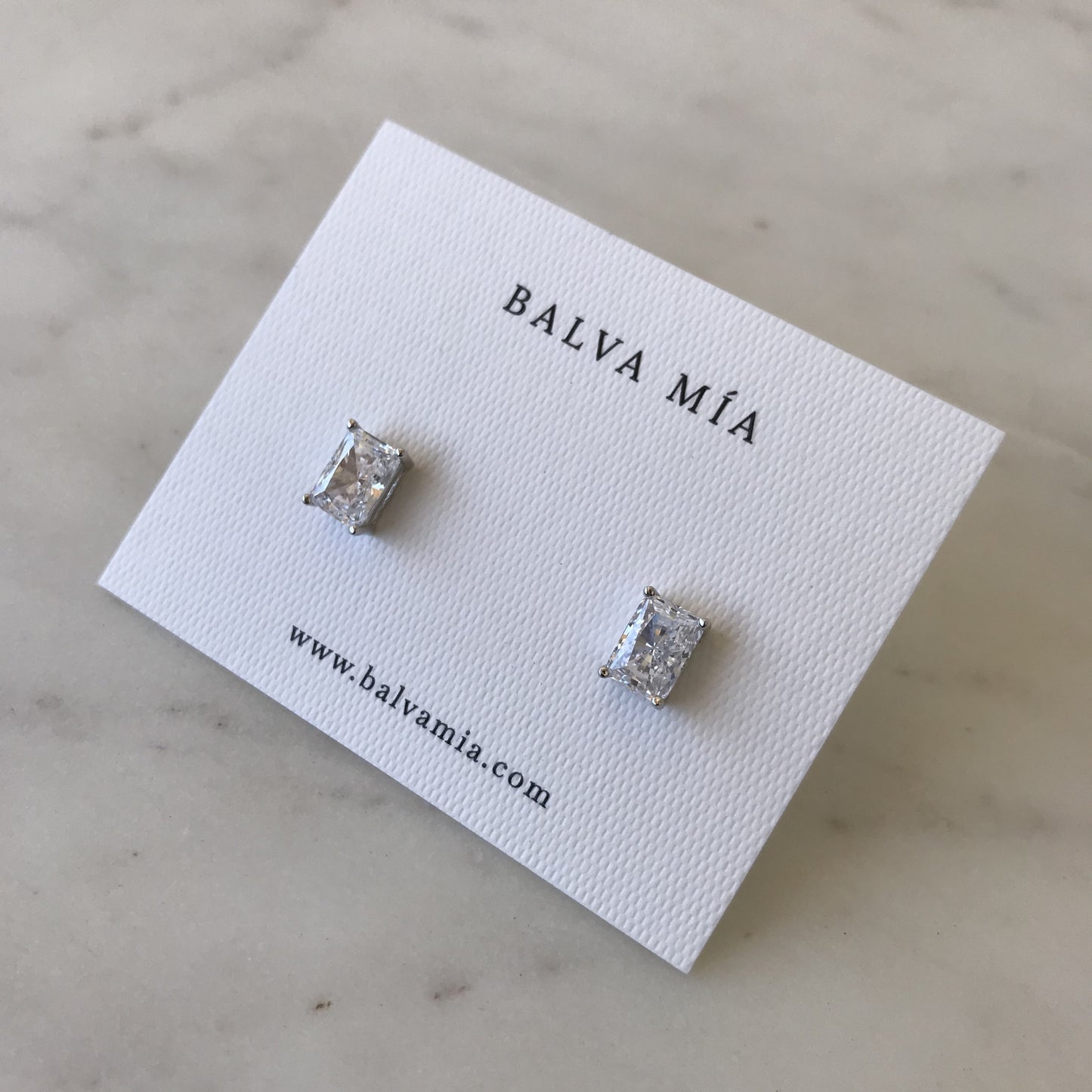 Aretes Radiant Cut CZ