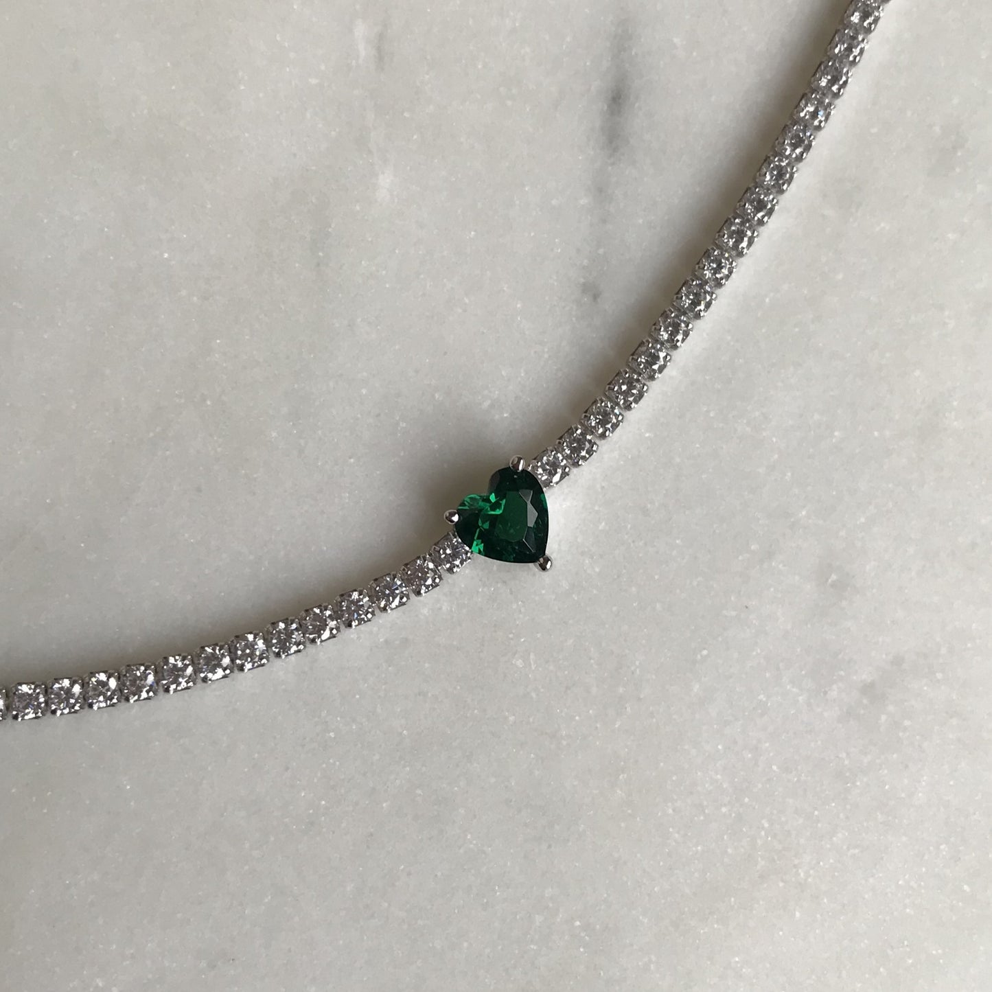 Choker Emerald Heart