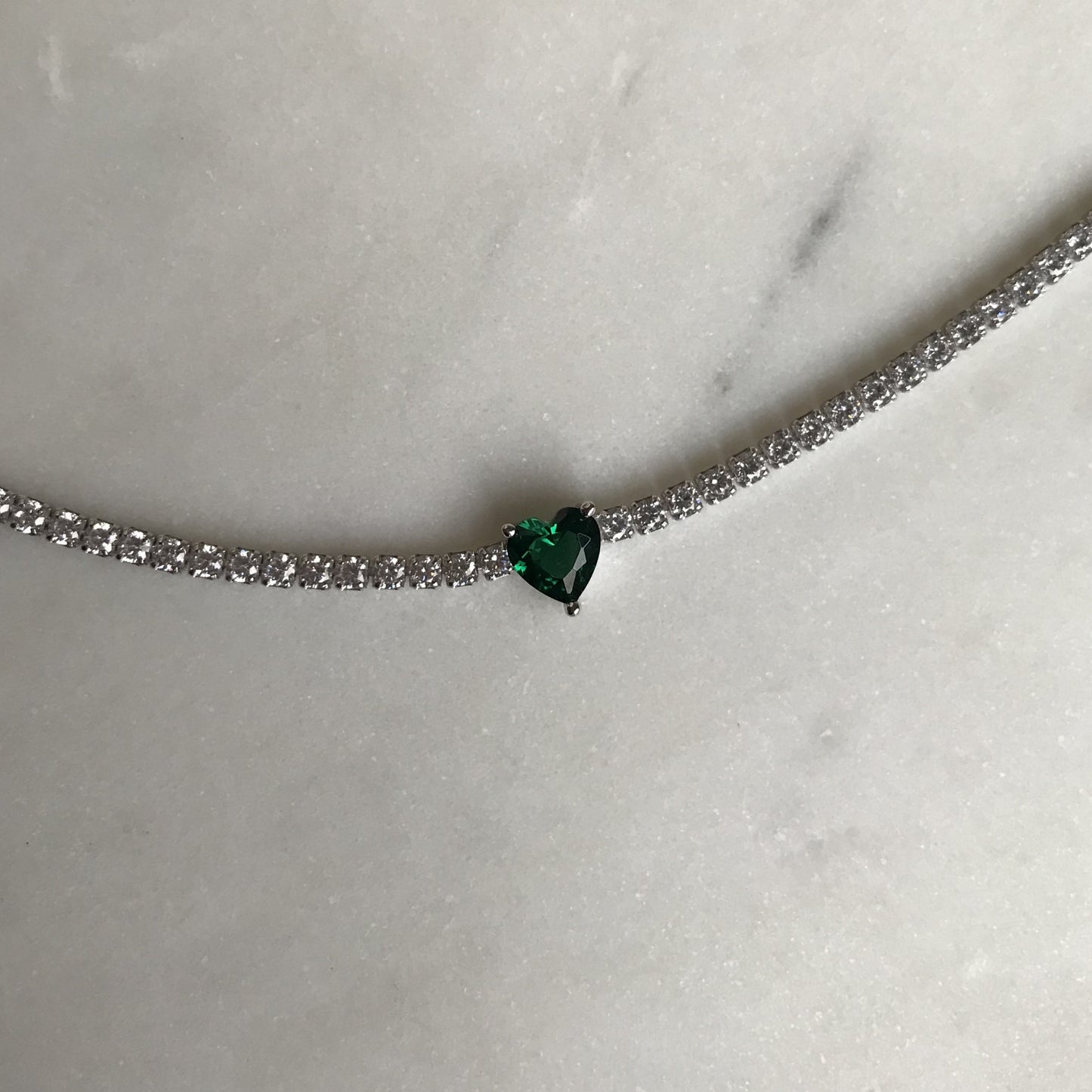 Choker Emerald Heart