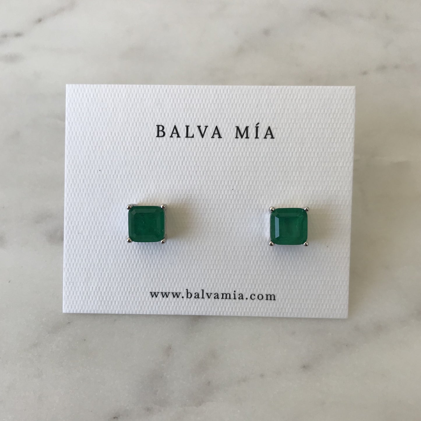 Aretes Squaren Green Tourmaline