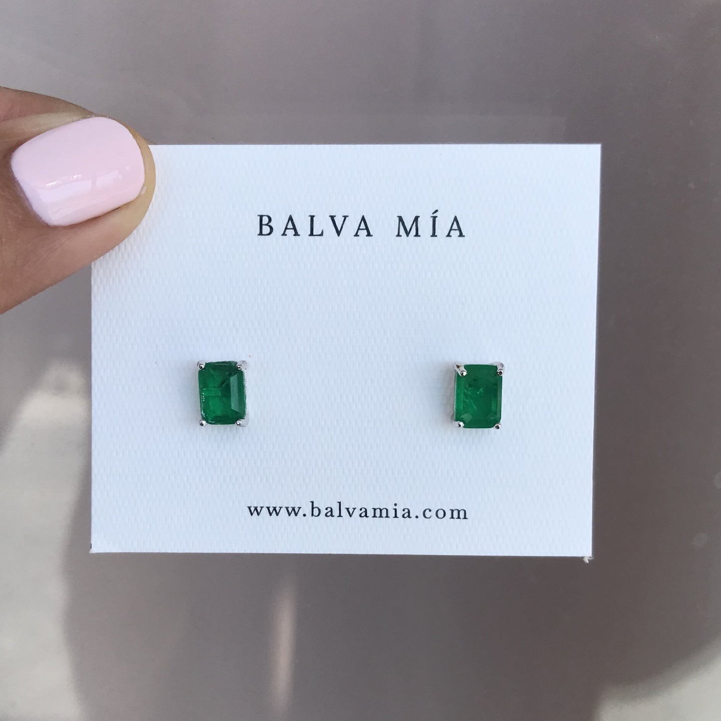 Aretes Mini Turmalina Verde