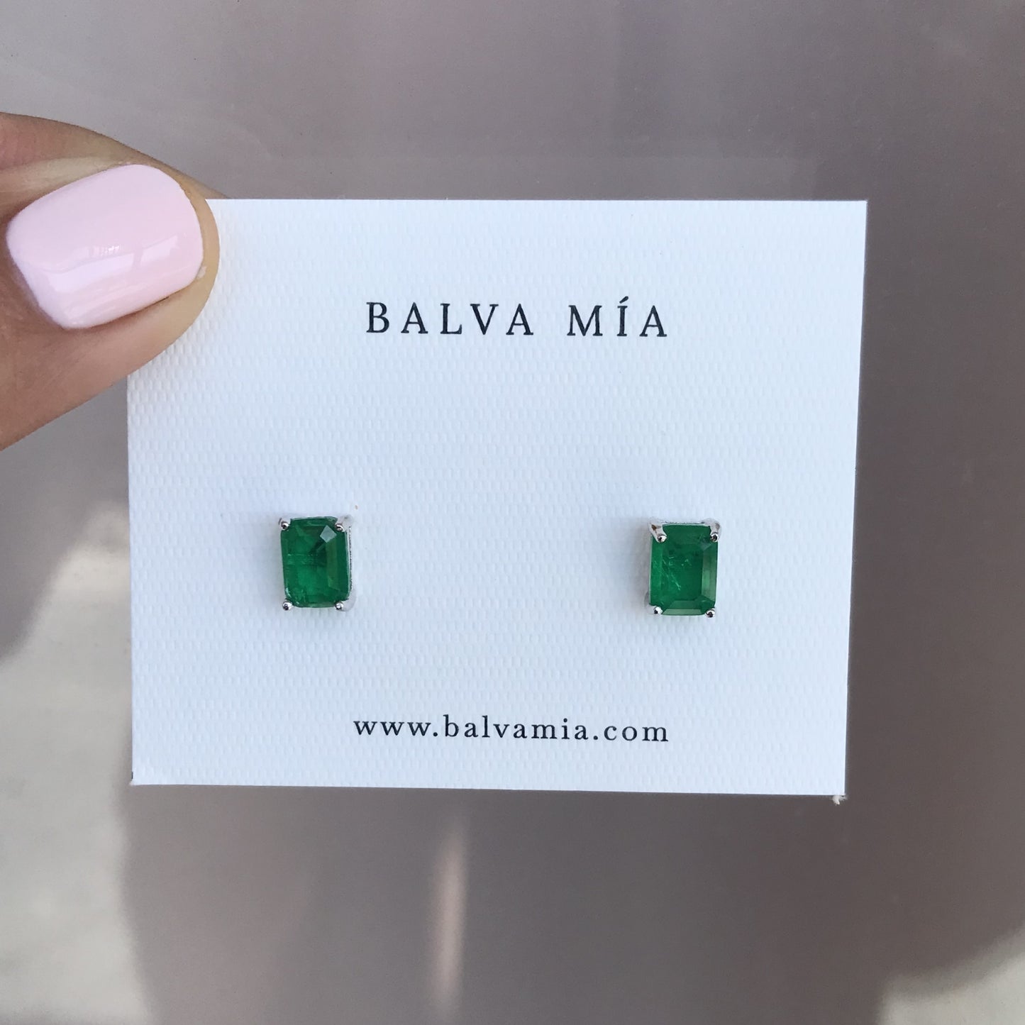 Aretes Mini Turmalina Verde