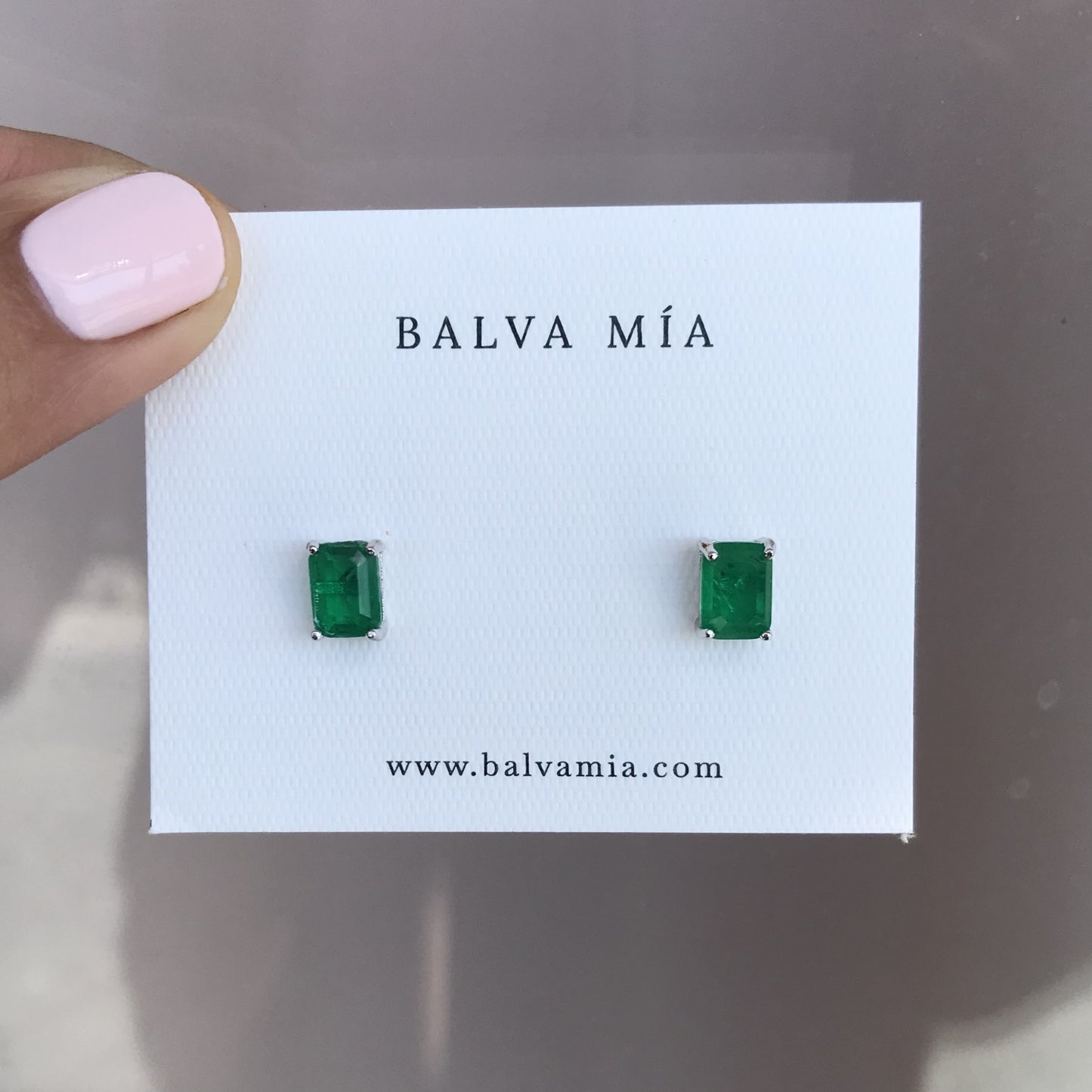 Aretes Mini Turmalina Verde