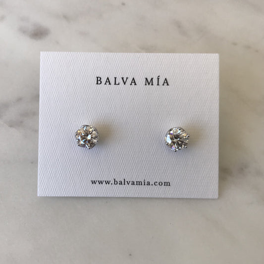 BEST SELLER! Aretes Round Moissanite 1CT 6mm