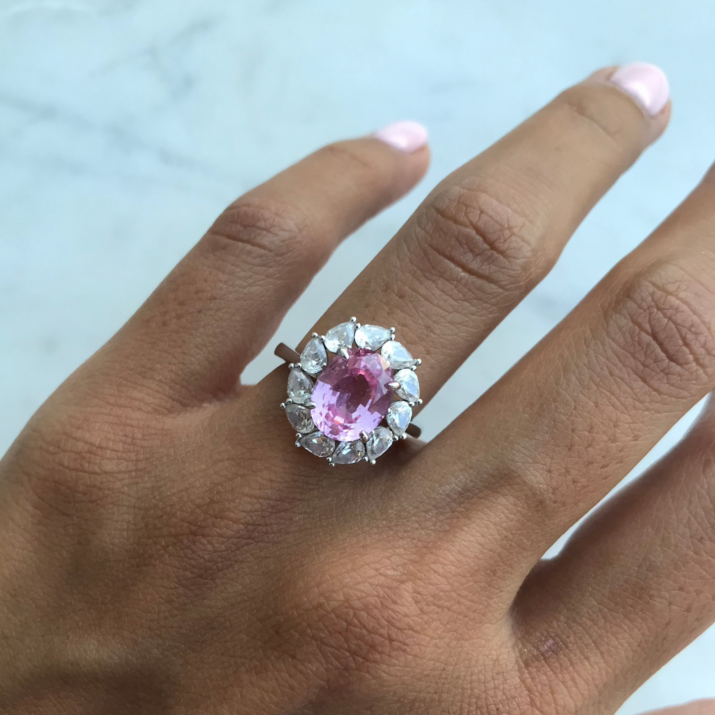 Pieza Única- Anillo Pink Oval T6