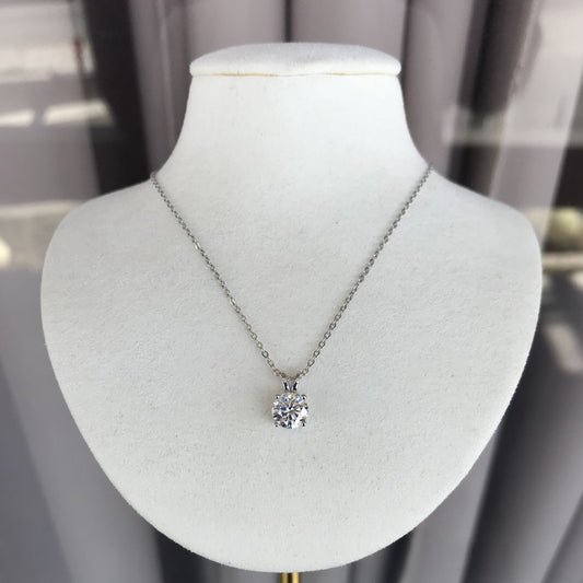 Collar Round Moissanite 1ct