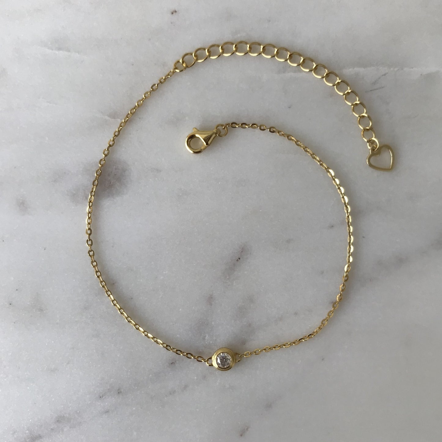 Pulsera Lila Golden Moissanite